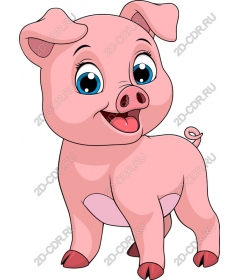  Cute cartoon pig