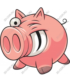  Cute cartoon pig