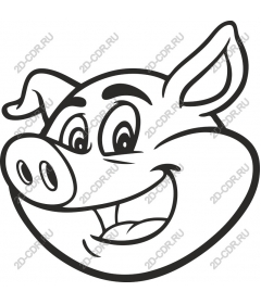 Funny cartoon pig