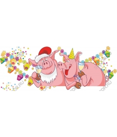  Festive holiday pigs