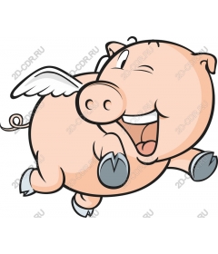  Fancy winged pig