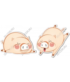 Playful set of "Piggy"