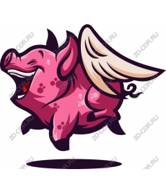  Fanciful flying pig