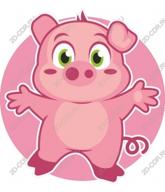 Cute cartoon pig