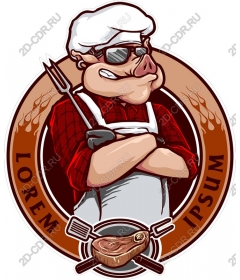 Funny cartoon about the butcher