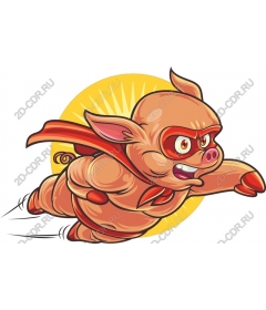 Super Pig Superhero