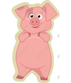  Cute cartoon pig