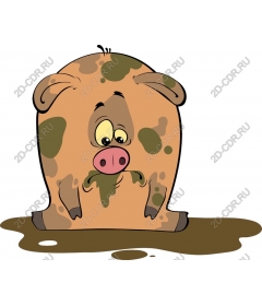  Bizarre cartoon pig