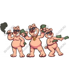  Trio Cash Pigs