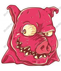  Cartoon Pig Monster