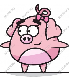  Adorable cartoon pig