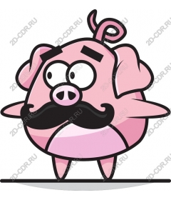  Bizarre cartoon pig