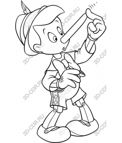  Charming coloring Pinocchio