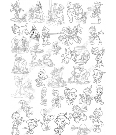 A set of quirky characters