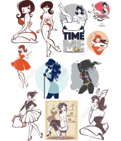 Vintage glamour ladies