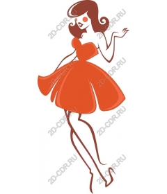  Elegant orange dress