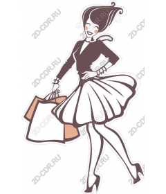  Elegant lady shopping