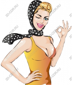 Vintage confident woman