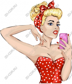  The modern glamour style pin-up