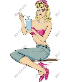 Girl in retro style-pin-up