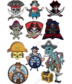 Pirate set: a collection of cliparts
