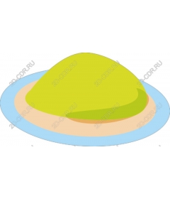  Bright green hill
