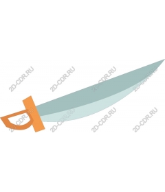  The stylized image of the sword