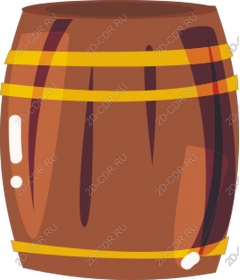  Classic wooden barrel