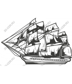 Old sailing ship