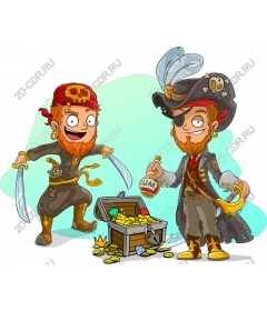 Playful pirate Duo