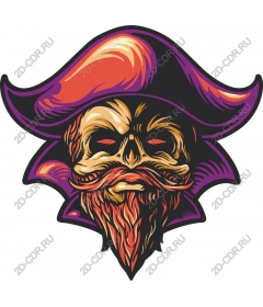  Bold pirate skull