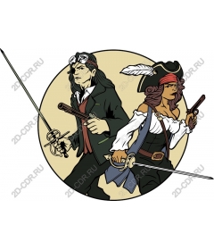  Brave pirate Duo