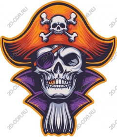  Bold pirate skull