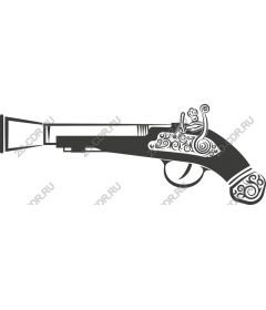  Изысканный исторический пистолет