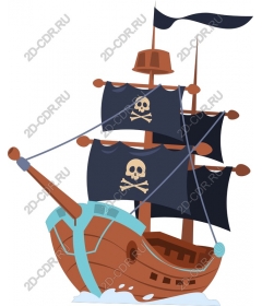  Classic pirate ship