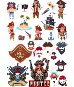 Pirate Set - 24 unique items