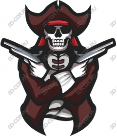  Horrible skeleton pirate
