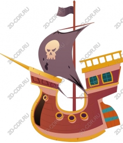  Bright pirate ship