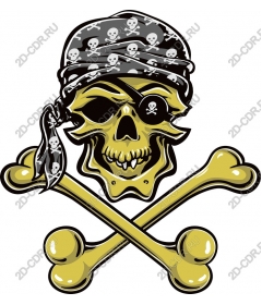 Pirate skull and crossbones