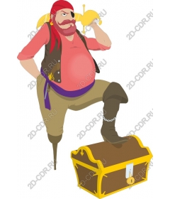  Joyful pirate captain