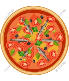  Detailed tasty pizza