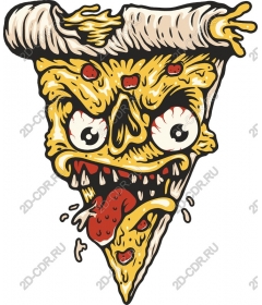  Pizza slice monster