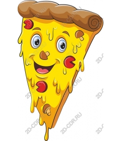  Funny cartoon pizza