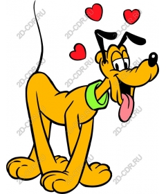 Playful cartoon dog