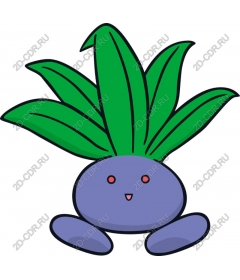 Playful character-plant cartoon