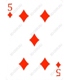  Five playing cards