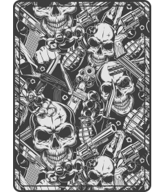 Dirty skull and guns