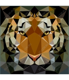 Geometric tiger