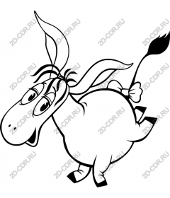  Adorable cartoon donkey