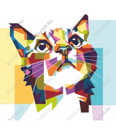  Bright geometric cat